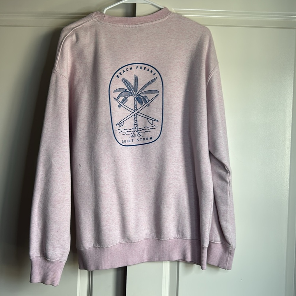 QuietStorm Beachfreaks Pink Beach Sweater Medium